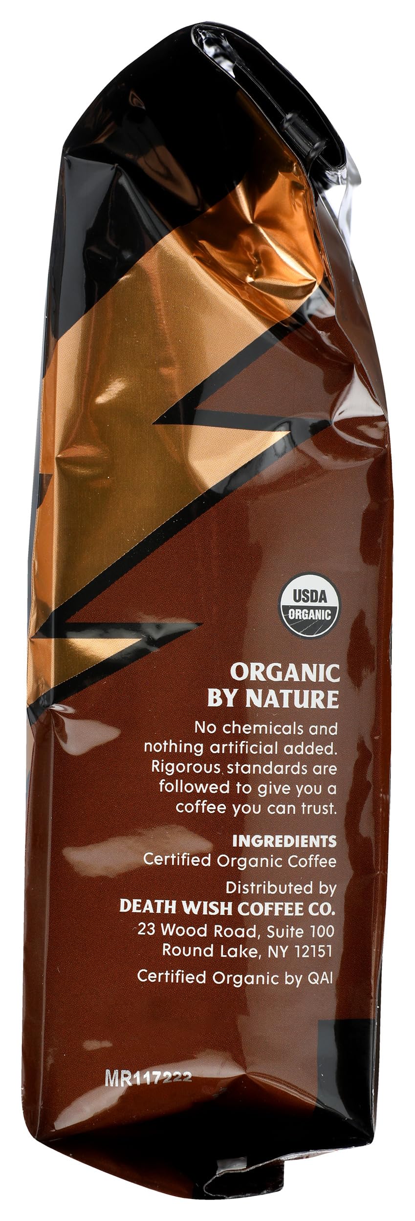 Death Wish Coffee Co Organic Medium Roast Ground Coffee, 10 OZ