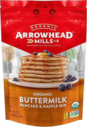 Arrowhead Mills Buttermilk Pancake & Waffle Mix, 22 oz Bag