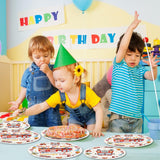 Herytem 100 Pcs Fire Truck Birthday Tableware Party Supplies - Disposable Firefighter Dinnerware Set with Paper Plates, Napkins, and Forks for Rescue