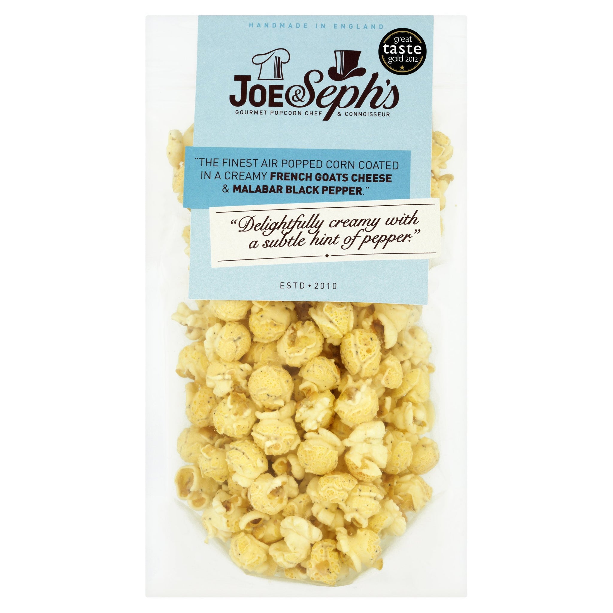 Joe & Seph's - French Goats Cheese & Malabar Black Pepper Popcorn - 90g