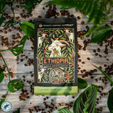 Bones Coffee Company Ethiopia Single-Origin, Citrus, Floral and Berries Notes, Ground Coffee Beans, Low Acid Light Roast Arabica Beans Flavored