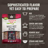 Floating Leaf Wild Rice Blend - 14 ounces, 1 count - Wild Rice Blend With Riceberry, Red Rice And Brown Rices - Gluten Free - Non GMO - All Natural - Vegan - Plant Based