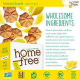 Homefree Mini Lemon Burst Cookies, Gluten Free, Nut Free, Vegan, School Safe and Allergy Friendly Snacks, 5 Oz Box (Pack of 1), Produced In USA