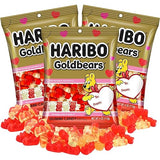Haribo Valentine's Day Gummy Goldbears, Assorted Fruit Flavors, Seasonal Candy Gift with To/From Section, 4 Ounces (Pack of 3)