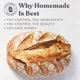 Cultures for Health Heirloom Sourdough Starter | 8 Dehydrated Packets for DIY Bread, Pizza & Pasta Dough | Non-GMO Prebiotic Baking Culture