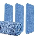 3-Pack Cinch Mop Replacement Heads, Microfiber Mops for Floor Cleaning - Wall Mop with Reusable Washable Pads, Compatible with Cinch Mop - Microfiber