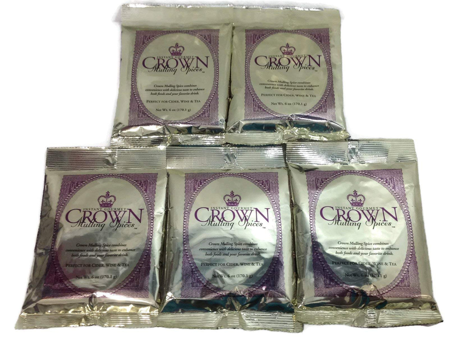 Crown Mulling Spices/Instant Gourmet Mulling Spice/Apple Cider, Wine, and Tea/Vegan and Gluten-free/6 ounce/Perfectly Spices 1 Gallon of Your Favorite