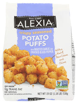 ALEXIA FOODS Roasted Garlic And Black Pepper Potato Puffs, 19 OZ