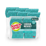 Scotch-Brite Odor Resist Heavy Duty Scrub Sponge, Dishwasher-Safe Kitchen sponges for Serious Scrubbing, Multipurpose Dish Sponge for Stuck-On Messes