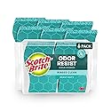 Scotch-Brite Odor Resist Heavy Duty Scrub Sponge, Dishwasher-Safe Kitchen sponges for Serious Scrubbing, Multipurpose Dish Sponge for Stuck-On Messes