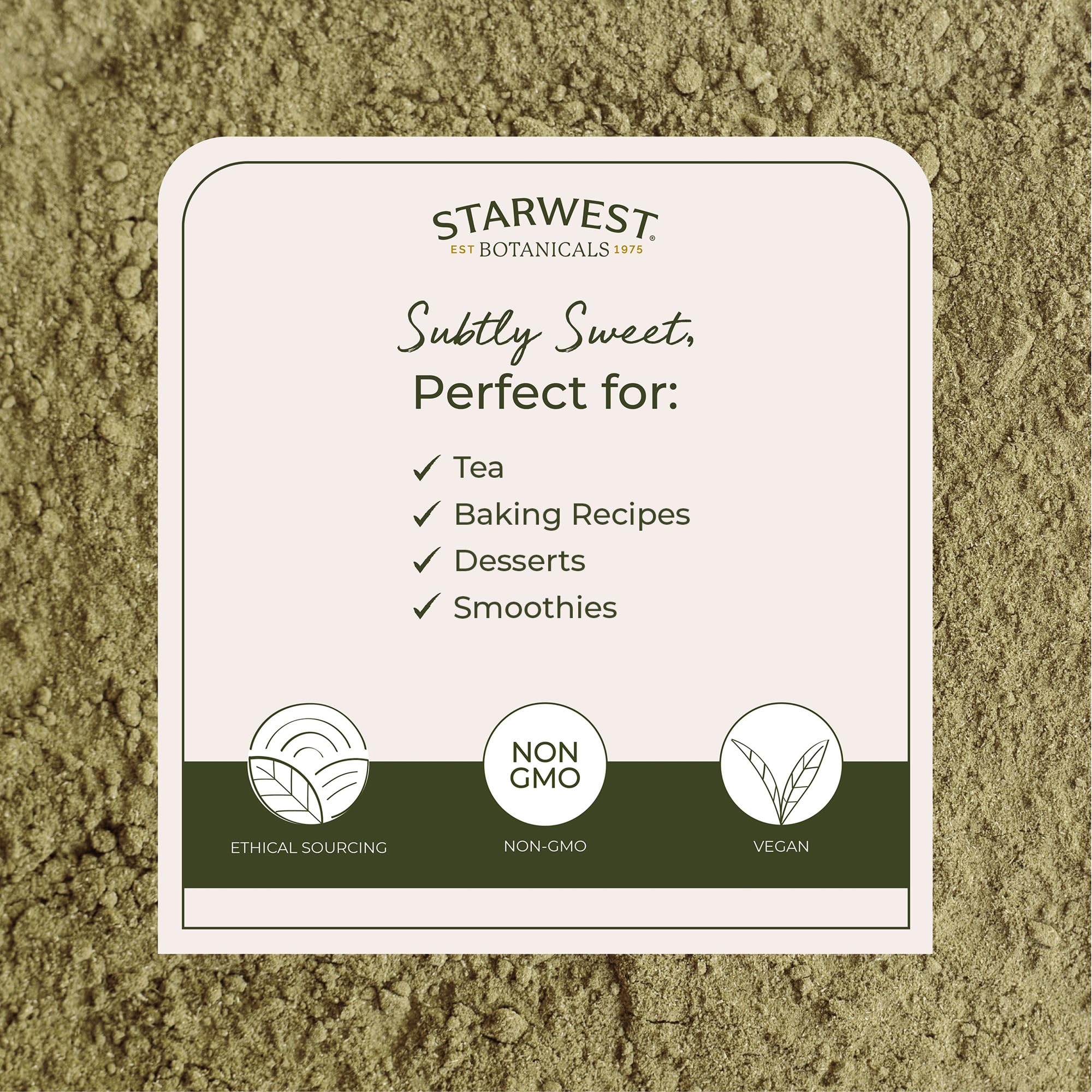 Starwest Botanicals Organic Chamomile Flower Powder - Dried Loose Leaf Herb for Tea, Herbal Lotions, & Baking, Sourced from Egypt, Certified Kosher