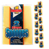 COMPAC Home Reusable Kitchen Cleaning Sponges - 12 Pack Eco-Friendly Dishcloths, Super Absorbent Dish Cloth Sponge for Counters, All Surfaces