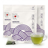 SUGIMOTO TEA Japanese Green Tea Sencha Fukamushi Tea Bags 20 Count Pack of 3