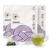 SUGIMOTO TEA Japanese Green Tea Sencha Fukamushi Tea Bags 20 Count Pack of 3