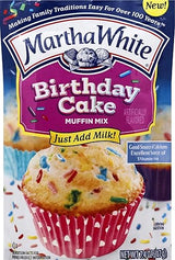 Martha White, Muffin Mix Birthday Cake, 7.4 Ounce
