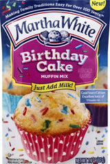 Martha White, Muffin Mix Birthday Cake, 7.4 Ounce