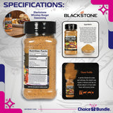 Blackstone Whiskey Burger Seasoning - Gourmet Griddle Premium Barbecue Rub 4 Pk (38.4 oz) + BBQ Masters & Opener (6 Items)!