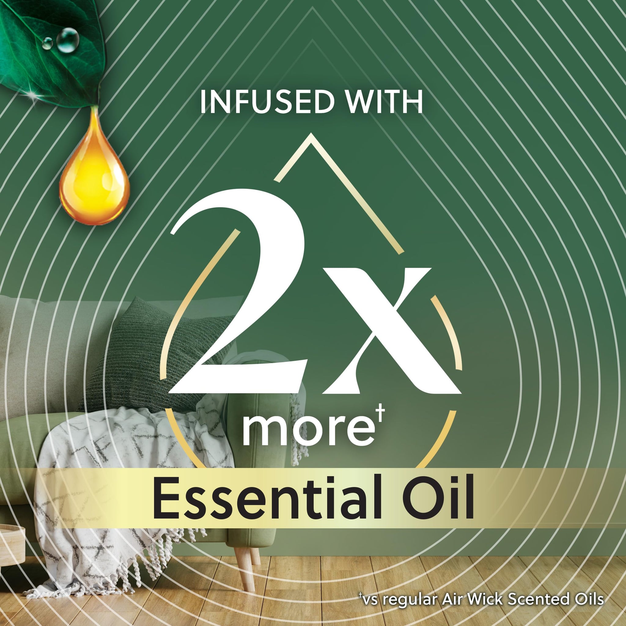AIR WICK Scented Oil - Vibrant Refill Rainforest Kiwi & Passionfruit 5 ct.