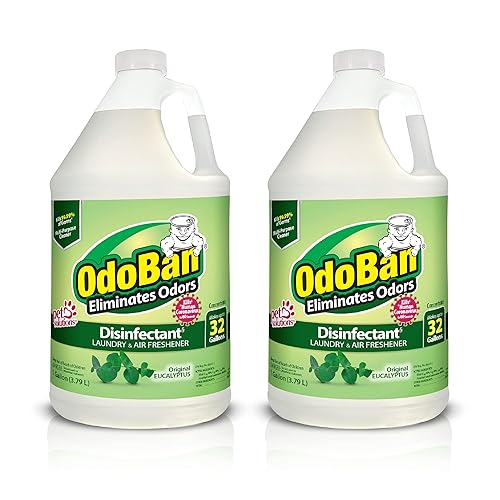 OdoBan Disinfectant Concentrate and Odor Eliminator, 2 Gallons, Original Eucalyptus Scent