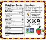 Ghost Pepper Salt Seasoning by African Dream Foods | Spicy Chili Salt with only Natural Hot Ghost Peppers & Sea Salt | Ideal for Meat, Chicken