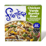 Frontera Chicken Verde Burrito Bowl, Frozen Meal, 10 oz.