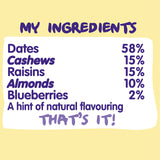 Nakd Bar, Blueberry Muffin Raw Fruit and Nuts, Gluten Free, Vegan, 18 Count18