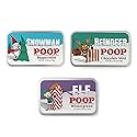 Amusemints Christmas Poop Mints 3 Pack - (3 x .56 Ounce) | Festive Novelty Candy Gifts | Funny Stocking Stuffers | Holiday Party Favors & Collectible