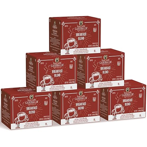 Caffè Garibaldi Breakfast Blend Coffee Pods, Single-Serve Capsules for Keurig K-Cup Brewers, Single Serve Cups with 100% Arabica Blend, 72 Count