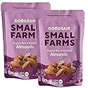 GoodSam Foods - Organic Raw & Unsalted Almonds 1.25lbs (2x10oz Bags) - Regeneratively Farmed California Almonds for Snacking Cooking and Baking