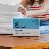 GoodHands Laundry Detergent Sheets - Tough on Stains, Gentle on Skin - Travel Size Laundry Detergent, Unscented, Eco-Friendly & Hypoallergenic - 4