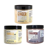 Bakto Flavors Organic Sugar Set, 1-pound Jars, Set of 3