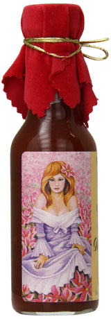 Pepper's Georgia Peach and Vidalia Onion Hot Sauce with Red Velvet Top, 5 Ounce