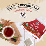 52USA Rooibos Tea Organic, 100 Tea bags, Pure Premuim Rooibos Tea, Naturally Sweet Herbal Tea, Caffeine Free Rooibos Tea, Farmed in South Africa, 9oz