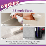 Capture Pre-Mist Soil Release for Carpet Dry Cleaner - Carpet Cleaning Pre Spray - Loosen Juice, Coffee & Wine Spill and Tough Rug Stains Eliminator