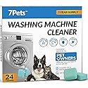 Washing Machine Cleaner Tablets | 24 Count 1-Year Supply | Formulated for Pet Owners | Pet-Friendly Deep Descaler | HE, Top & Front Load | Septic Safe