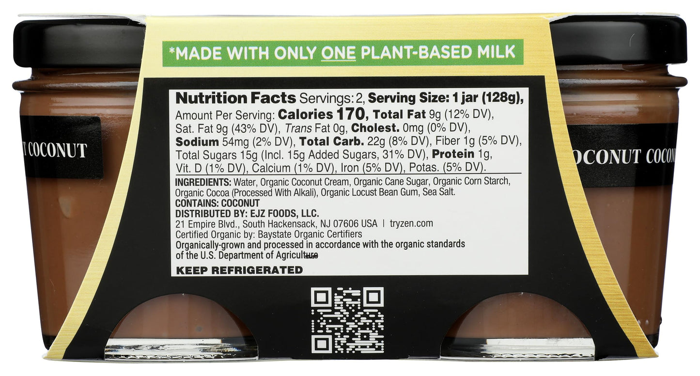 Zen Organic Chocolate Coconut Pudding, 9 OZ
