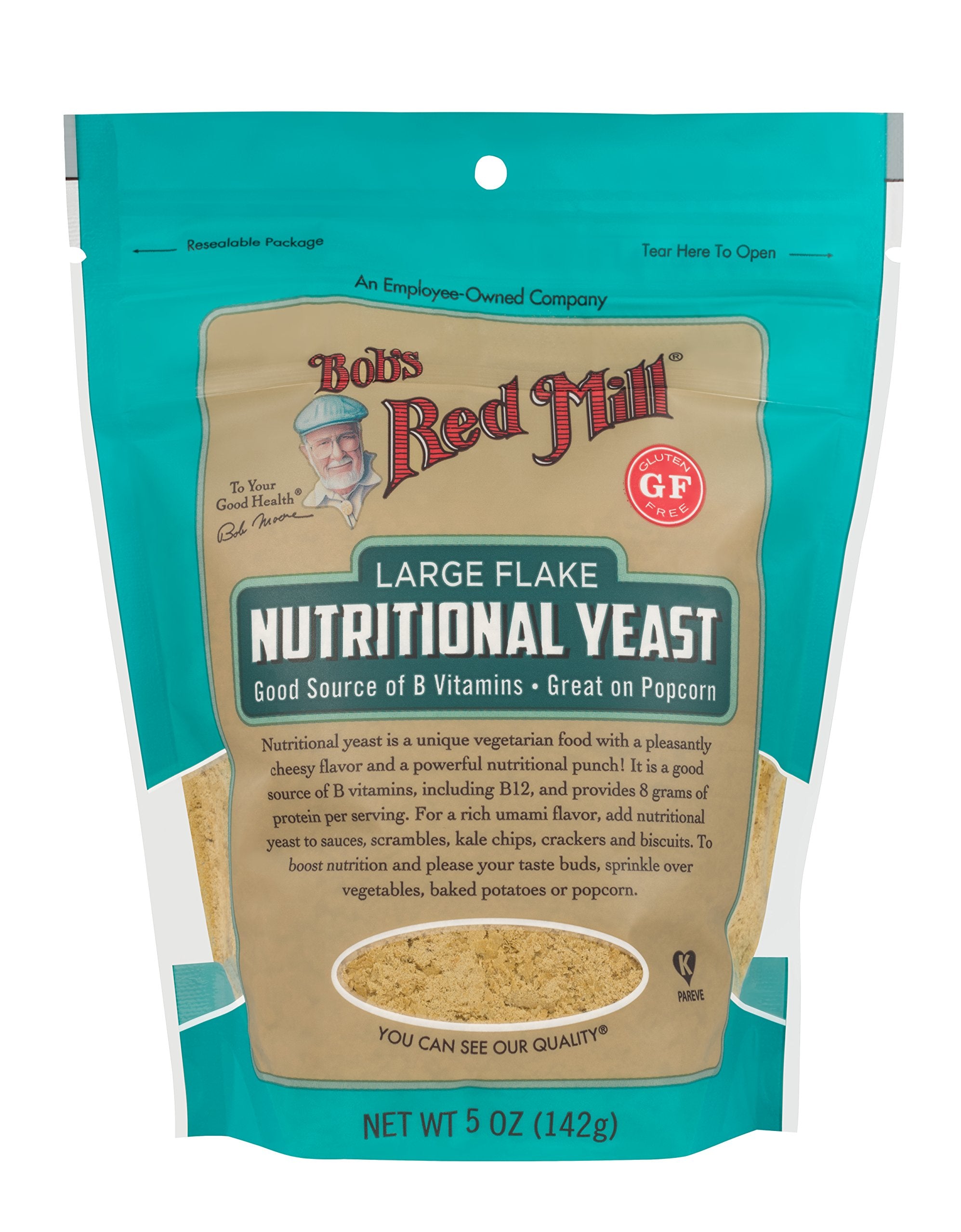Bob's Red Mill Nutritional Yeast, 5oz (Pack of 1) - Vegan, Paleo Friendly, Kosher