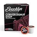 Brooklyn Beans Corner Donut Shop Gourmet Coffee Pods - Compatible with Keurig K Cup Brewers Including 2.0 Machines, 40 Count, Classic Donut Shop