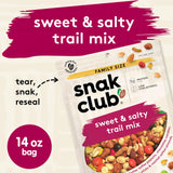 Snak Club Sweet and Salty Trail Mix with Peanuts, Butter Toffee Peanuts, Chocolatey Candies, Toasted Corn, Honey Sesame Sticks, and Almonds, Kosher