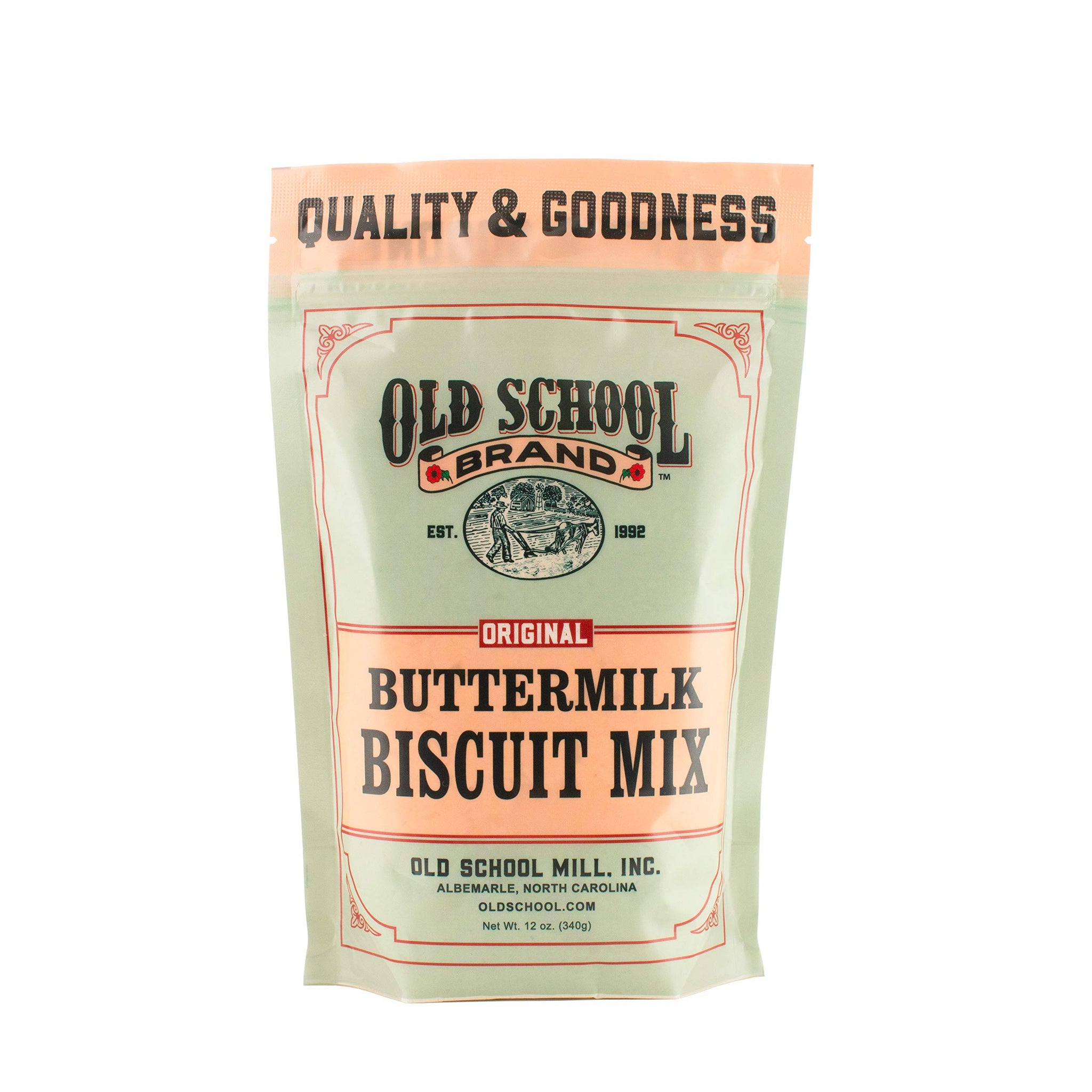 Old School Brand™ Buttermilk Biscuit Mix - 12 oz | Classic Fluffy & Flaky Homestyle Biscuits | Just Add Butter & Buttermilk | Makes 12-13 Biscuits