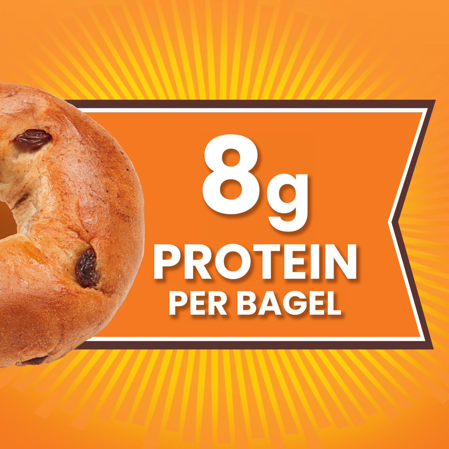 (Club Pack) Thomas' Cinnamon Raisin Bagels, 2 individual packs, (18.0 oz each), 9g Protein, Kosher Bagels, 36 oz Multipack