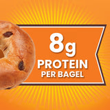 (Club Pack) Thomas' Cinnamon Raisin Bagels, 2 individual packs, (18.0 oz each), 9g Protein, Kosher Bagels, 36 oz Multipack