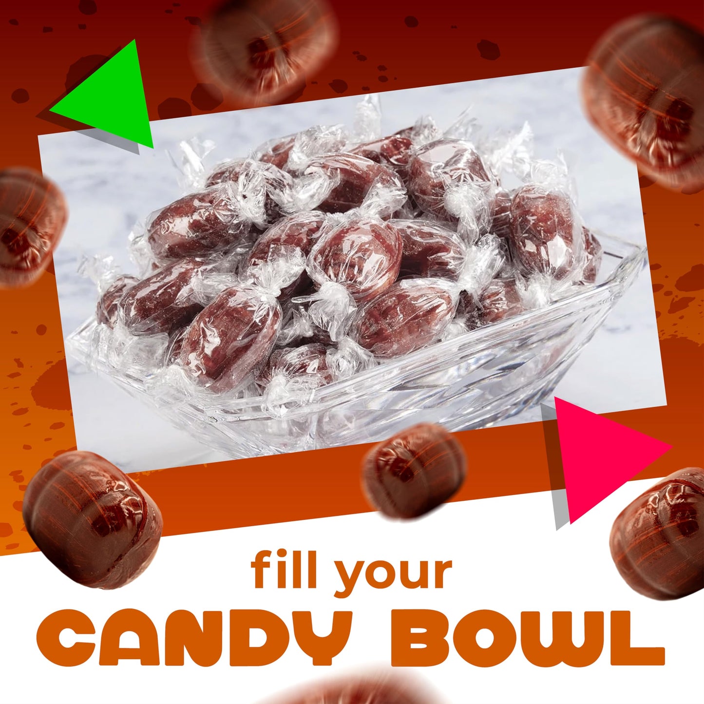 Root Beer Barrels Hard Candy |1 Pound Bag - Approx. 75 Count | Old Fashioned Candy | Bulk Candy Individually Wrapped | Rootbeer Barrels Hard Candy