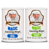 Chef Paul Magic Seasonings Blends Meat and Poultry, Variety Pack of 1 (24 oz Canisters each) - Bold All-Purpose Blend for Steak, Chicken, BBQ & More