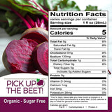 Pick Up The Beet Organic Beet Juice Kvass with Live Probiotics, Vegan - Natural Nitric Oxide Boost, Fermented Beet Tonic, Sugar Cravings Support, 32