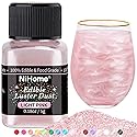 NiHome Edible Food-Grade Glimmer Powder Glitter Luster Dust Metallic Food Decorating Sprinkle Glimmery Dust for Drink Wine Beverage Cake Candy Dessert