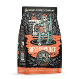 Bones Coffee Company Rest in Peace Decaffeinated Unflavored Coffee, Medium Roast Low Acid Arabica Beans Compatible with Auto drip and French Press