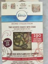 Febreze Home Collection WILD BERRIES 2- scented shades and 1- stand