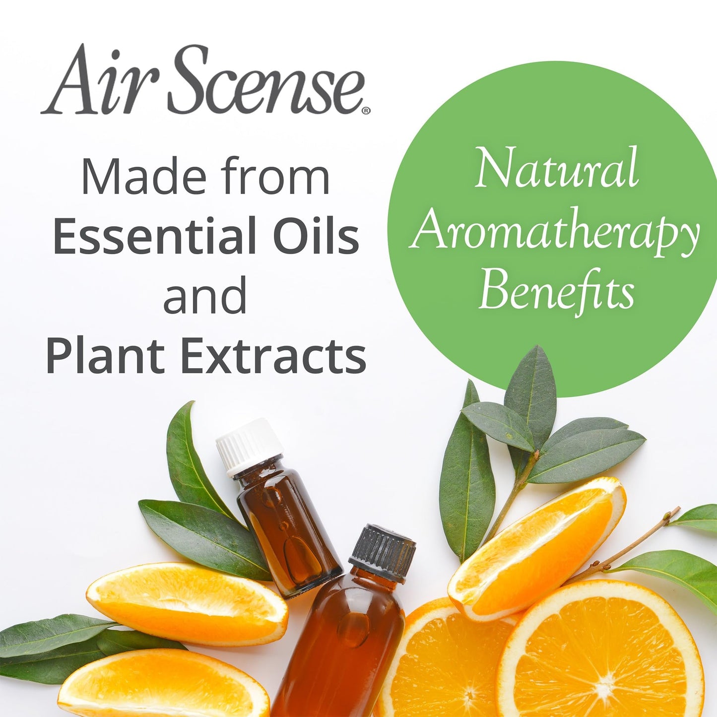 Air Scense Air Freshener Deodorizer Room Spray for Bathroom & Home, Essential Oils, Natural Orange - 7 fl oz (1-Pack)