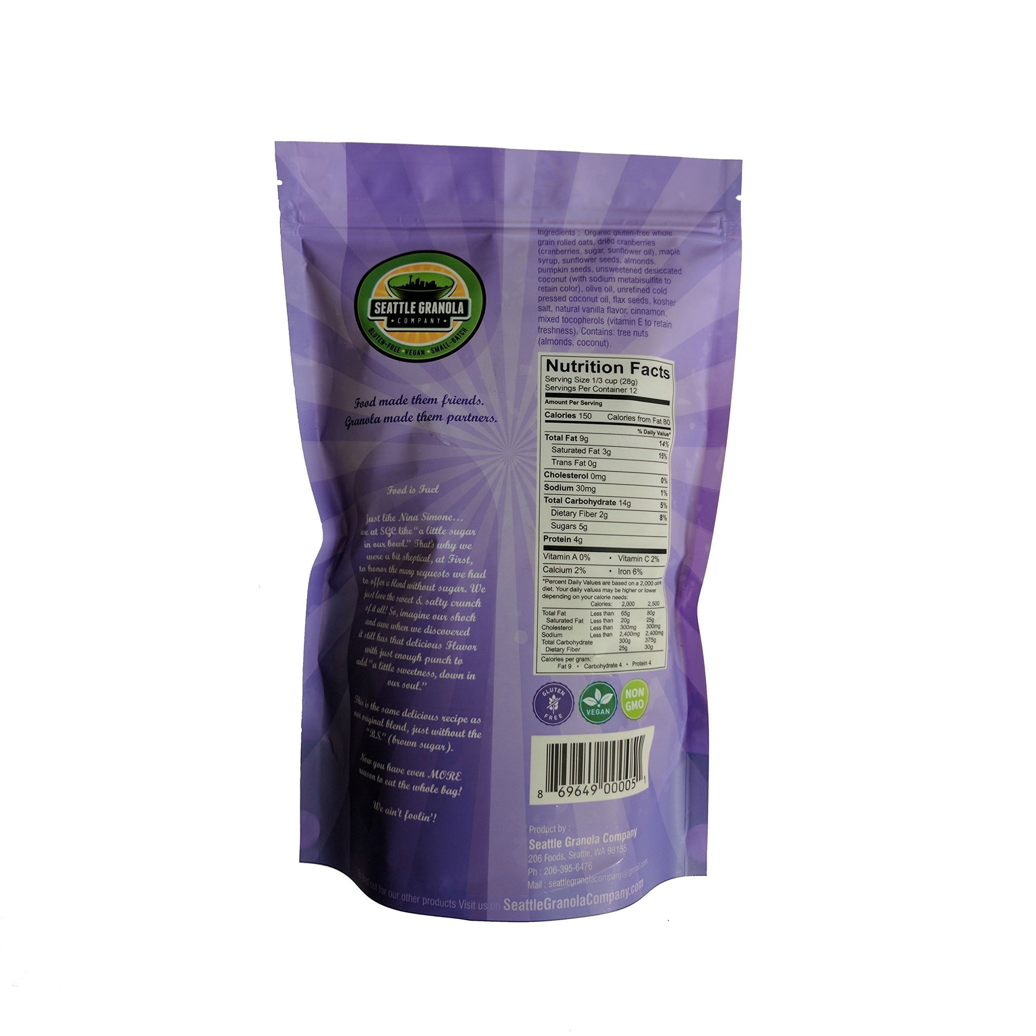 Honest Granola - 12 oz. by Seattle Granola Company